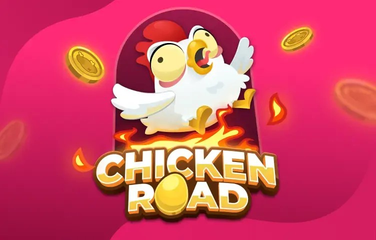 Chicken Road slot logo by InOut at Lucky Meister CasinoChicken Road