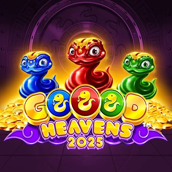 Goood Heavens slot logo by Rarestone Gaming at Lucky Meister CasinoGoood Heavens