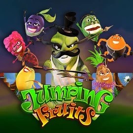 Jumping Fruits logo by Wazdan at Lucky Meister Casino