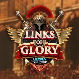 Official Slots logo: Links of Glory by Slingshot Studios at Lucky Meister Casino