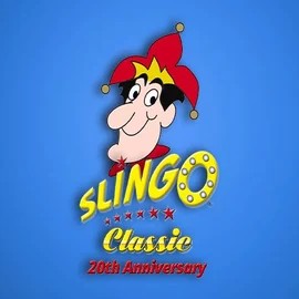 Slingo Classic 20th Anniversary logo by Slingo at Lucky Meister Casino