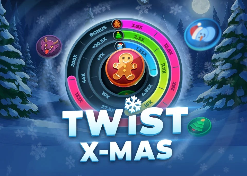 Twist X-mas casino game by InOut – featured logo at Lucky Meister Casino
